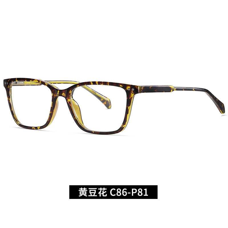 Rectangle Optical frame TR90 CP Temple  Eyeglasses Spring Hinge