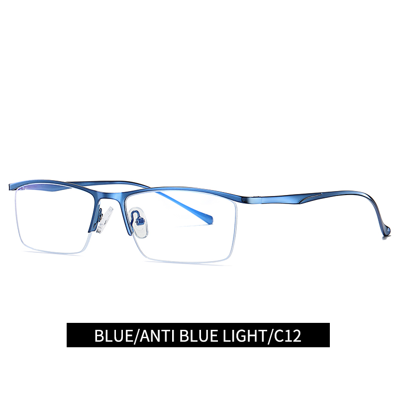 Half Rim Meal Man's Optical Frane Stainless steel Eyeglasses