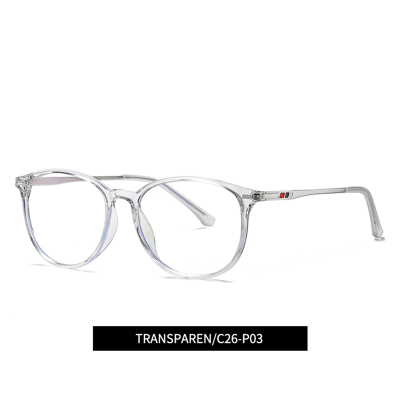 Full Rim Oval Optical Frame Combination Eyeglasses