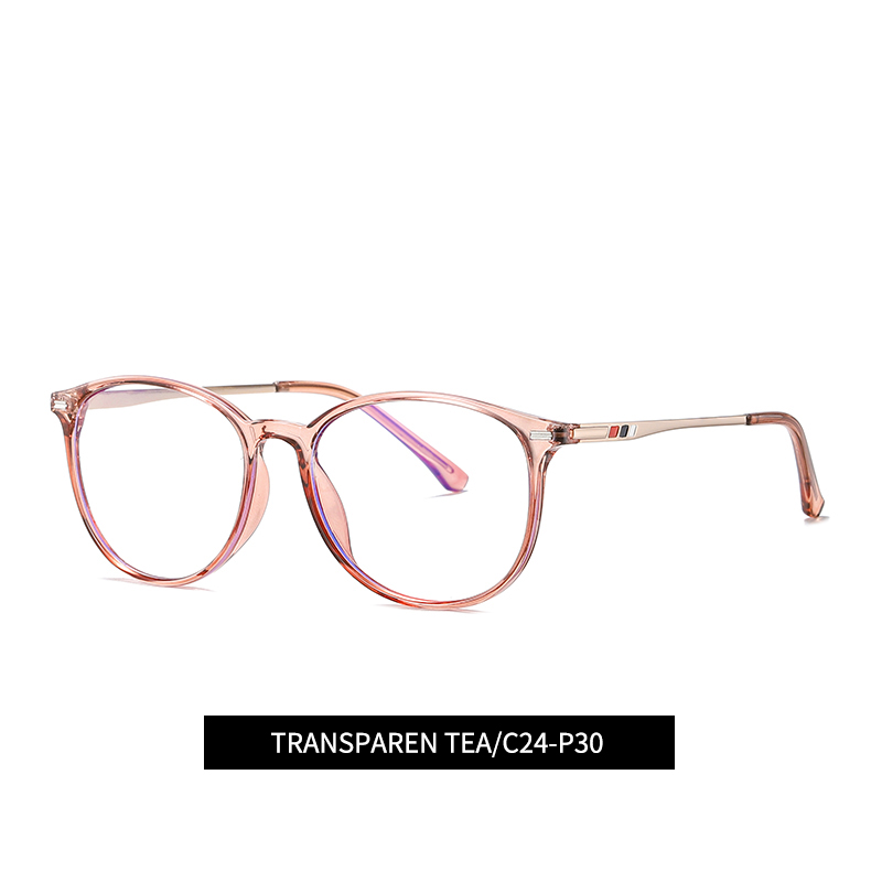 Full Rim Oval Optical Frame Combination Eyeglasses