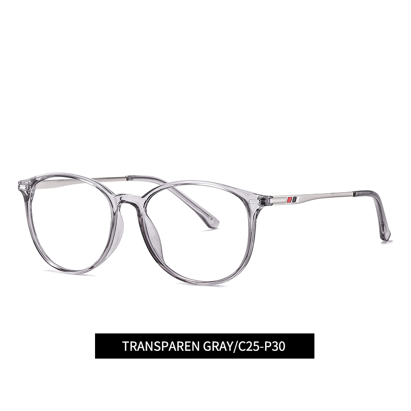 Full Rim Oval Optical Frame Combination Eyeglasses