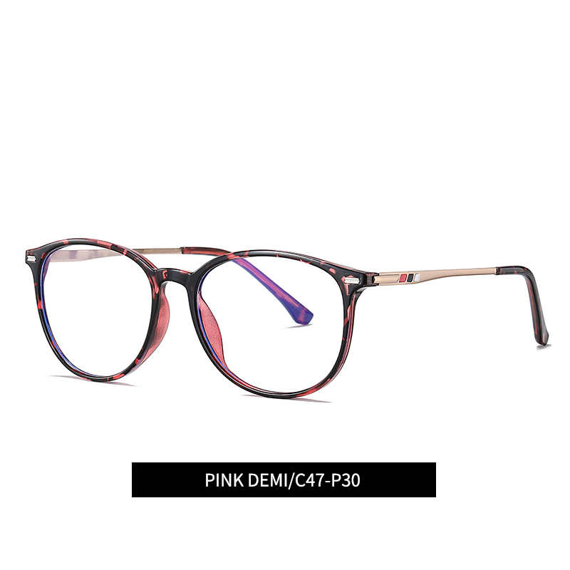 Full Rim Oval Optical Frame Combination Eyeglasses