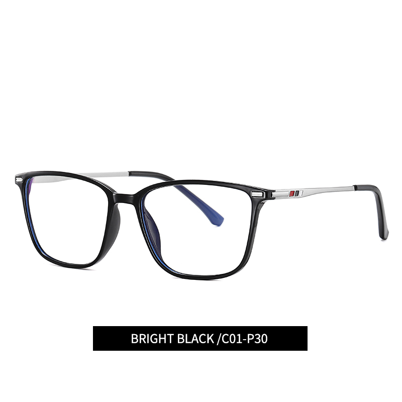 Full Rim Rectangle Optical Frame Combination Eyeglasses