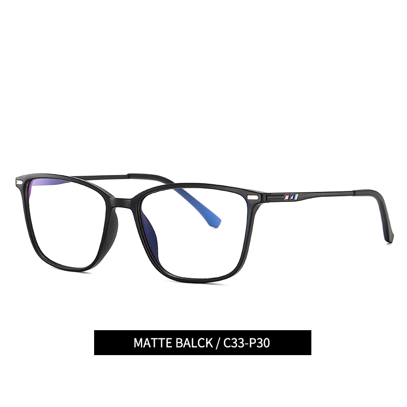 Full Rim Rectangle Optical Frame Combination Eyeglasses