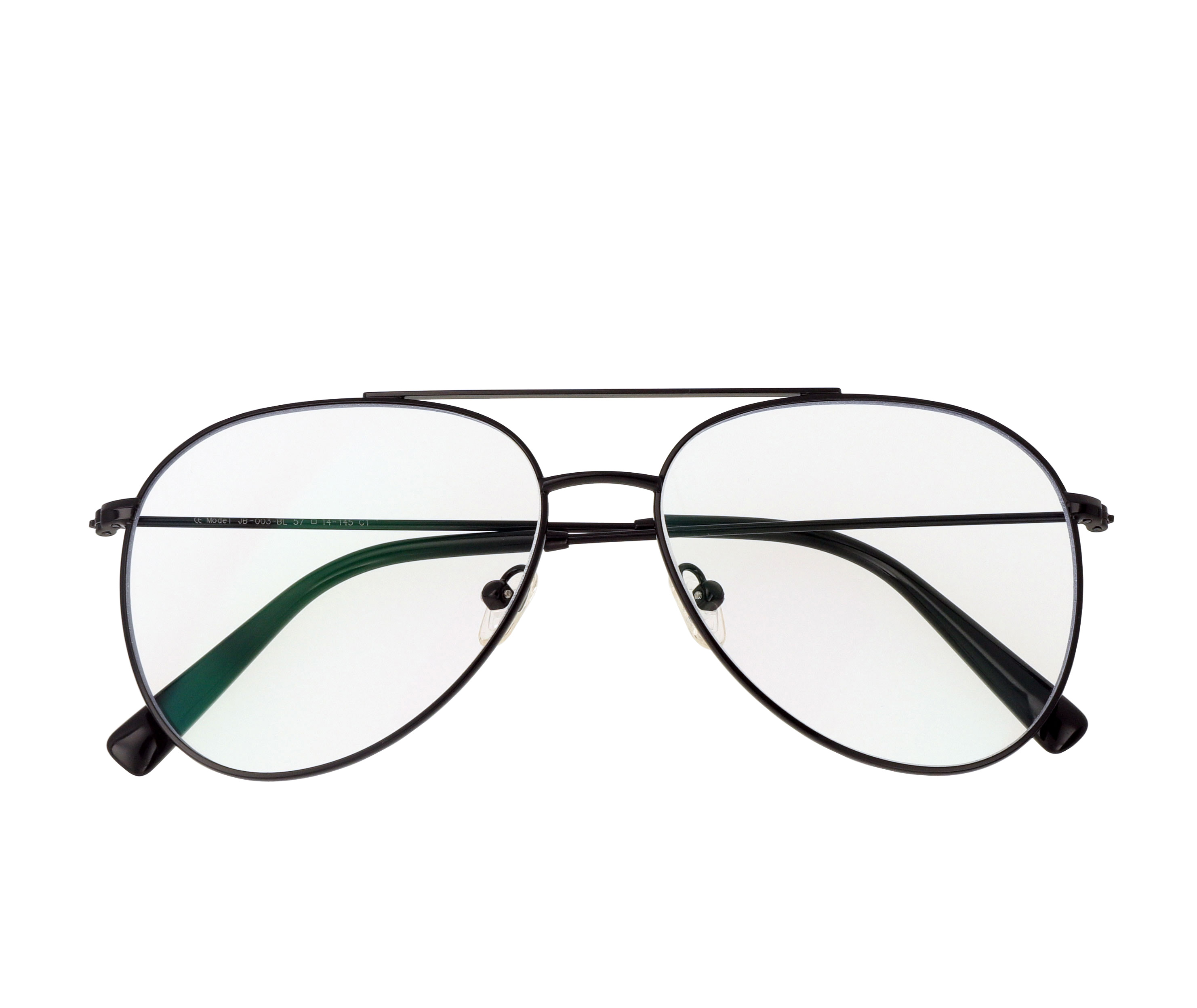 Aviator Unisex Metal Fashion Optical Eyeglasses Black