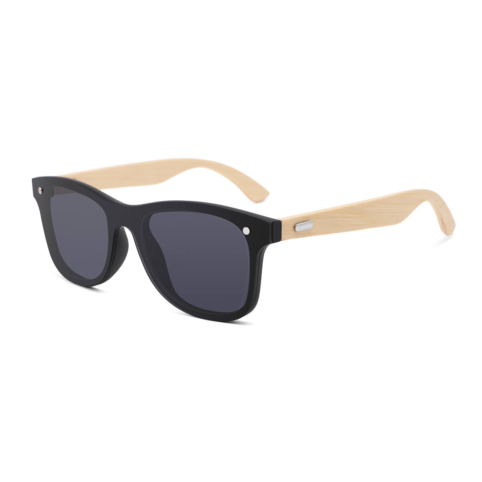 Unisex Natural Wayfarer Bamboo Hand Made UV400 Sunglasses