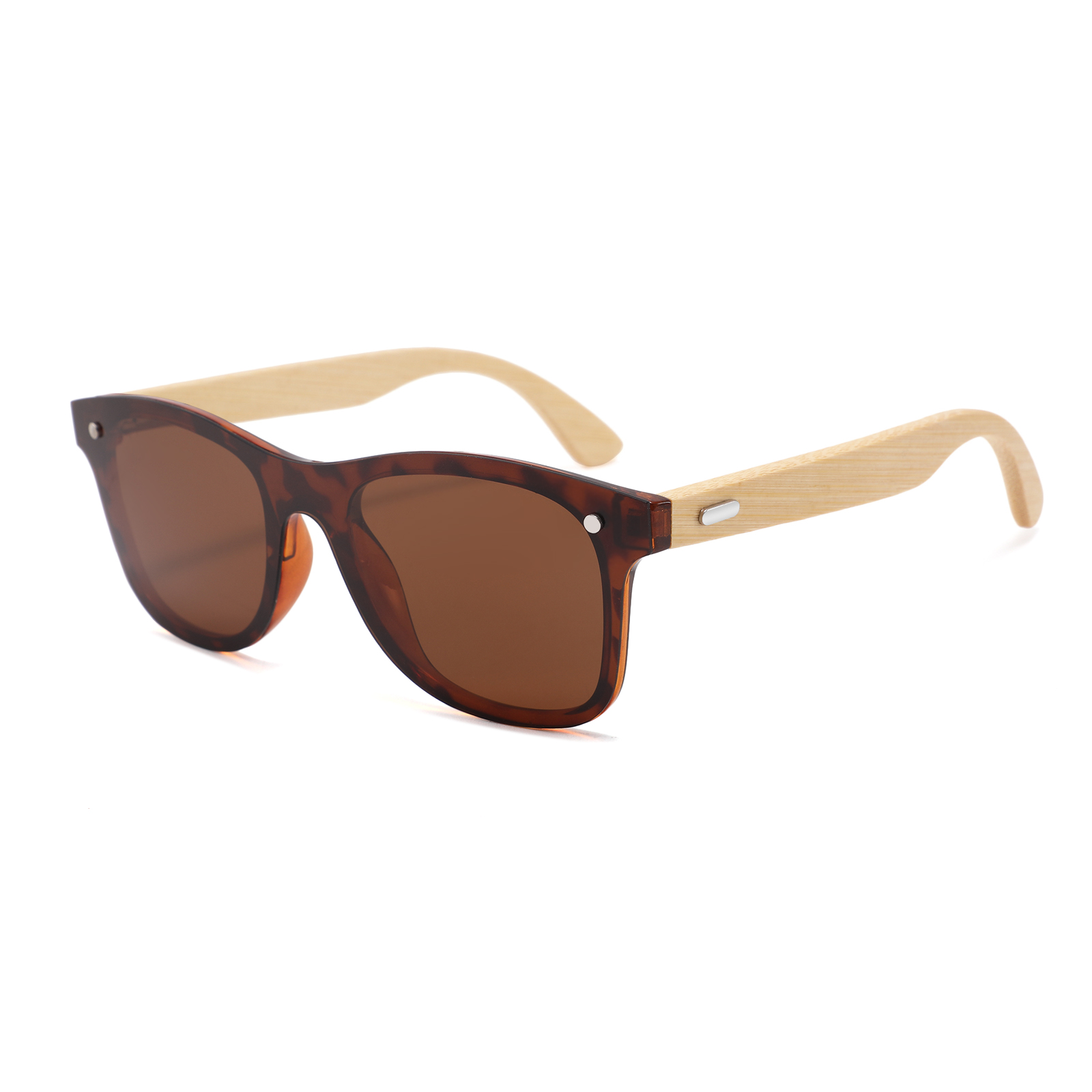 Unisex Natural Wayfarer Bamboo Hand Made UV400 Sunglasses