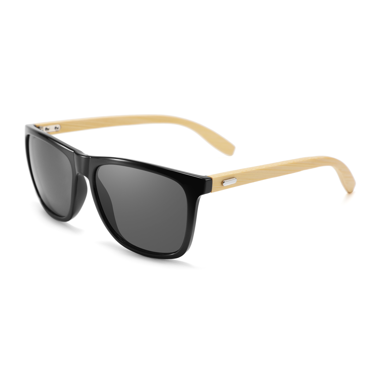 Unisex Natural Square Bamboo Hand Made UV400 Sunglasses