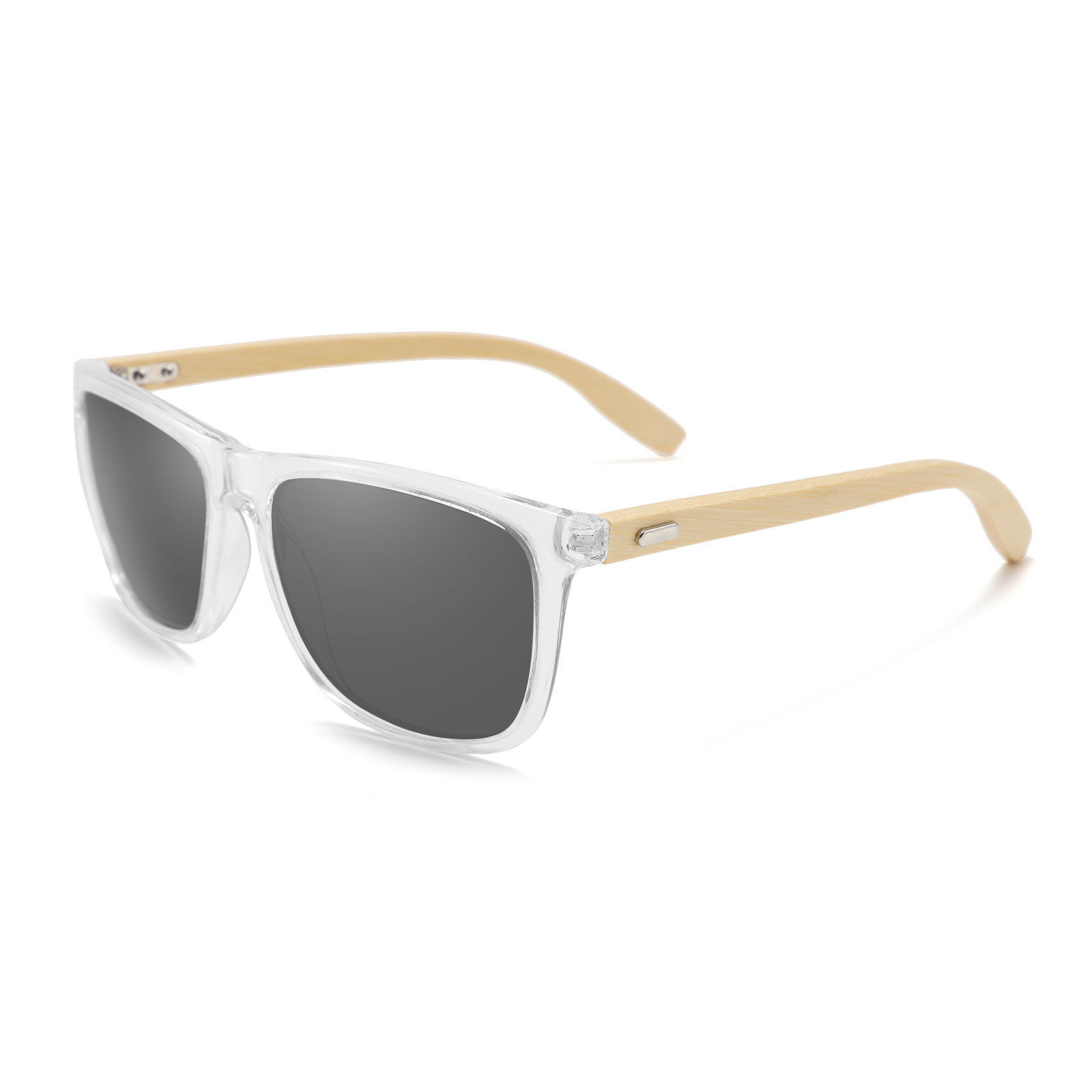 Unisex Natural Square Bamboo Hand Made UV400 Sunglasses