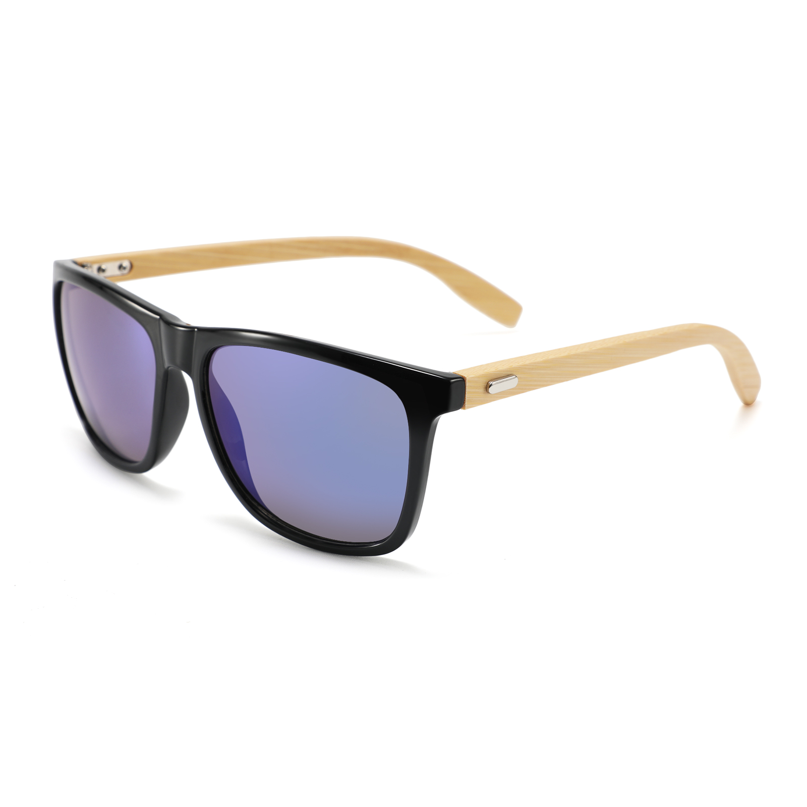 Unisex Natural Square Bamboo Hand Made UV400 Sunglasses