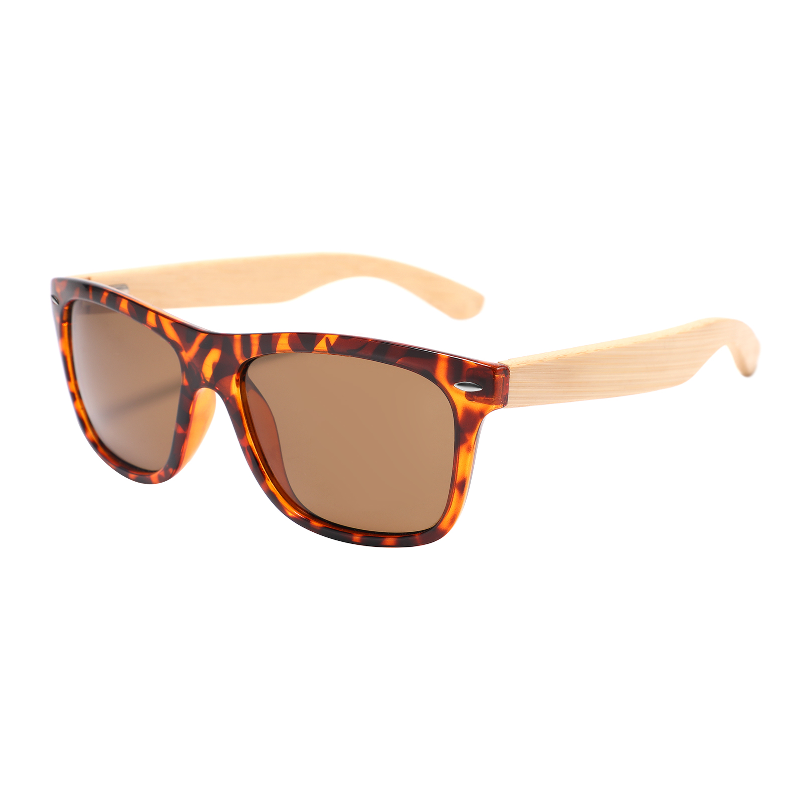 Unisex Wayfarer Natural Bamboo Wood Hand Made UV400 Sunglasses