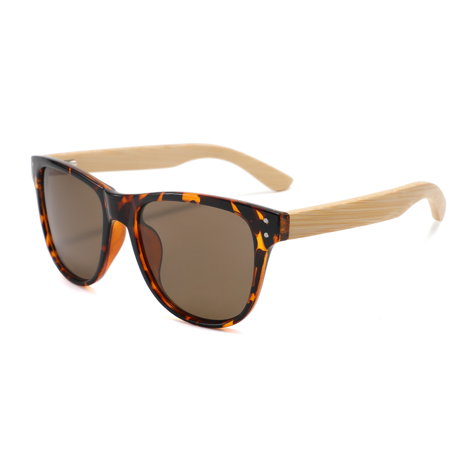 Unisex Wayfarer Natural Bamboo Wood Hand Made UV400 Polarized Sunglasses