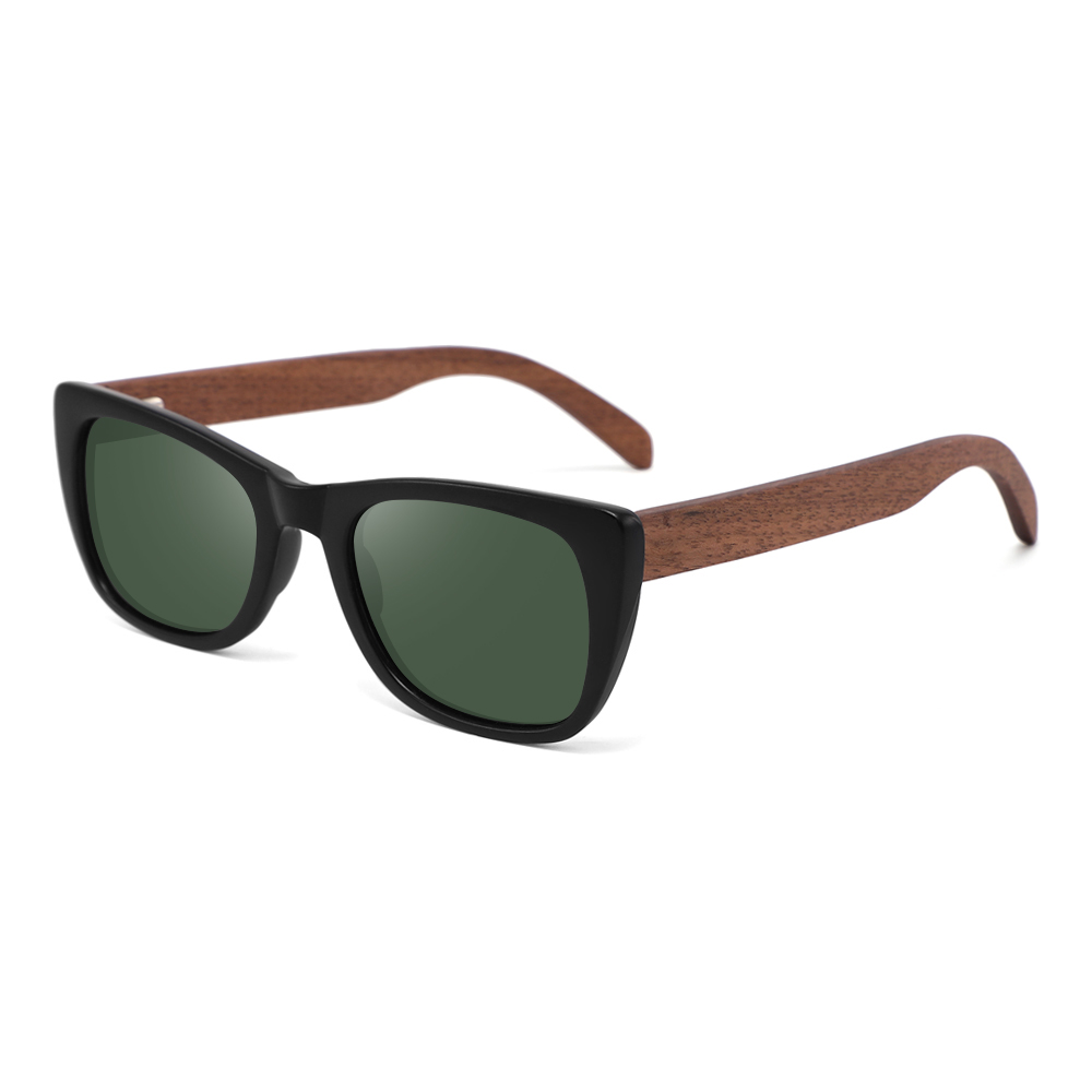 Woman's Natural Bamboo Wood Hand Made UV400 Polarized Sunglasses