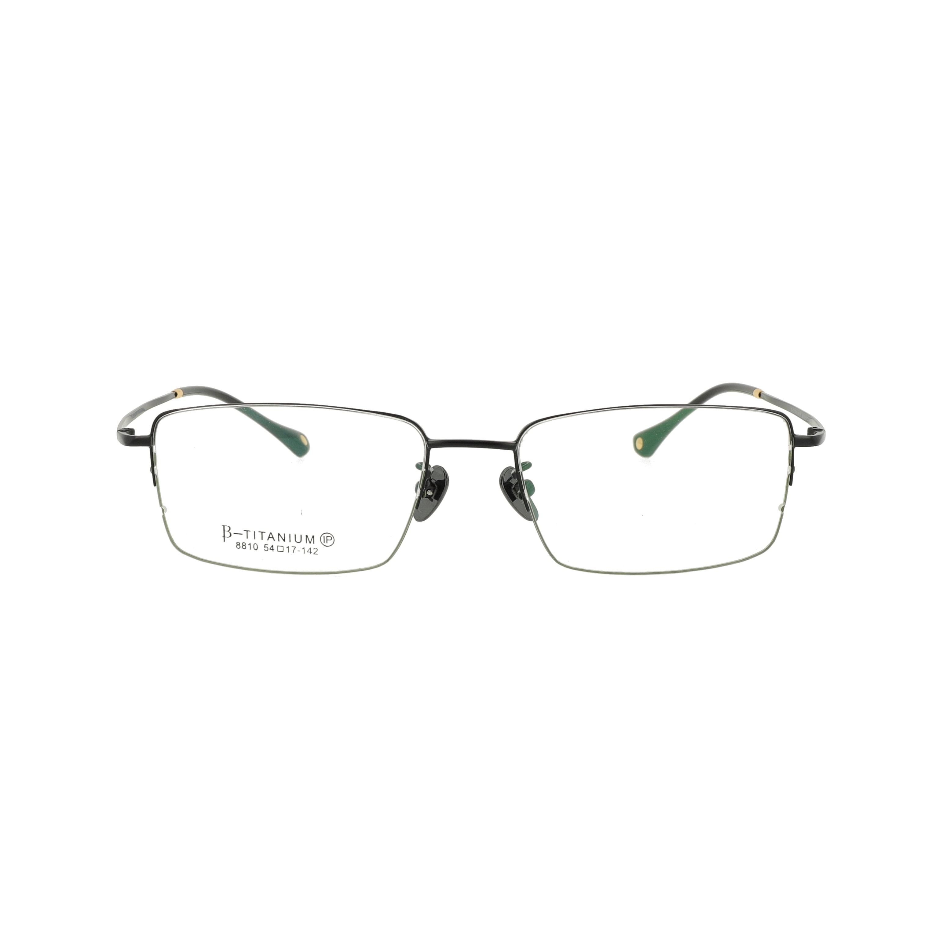 Middle size Half Pure Titanium Optical Eyeglasses  Frame