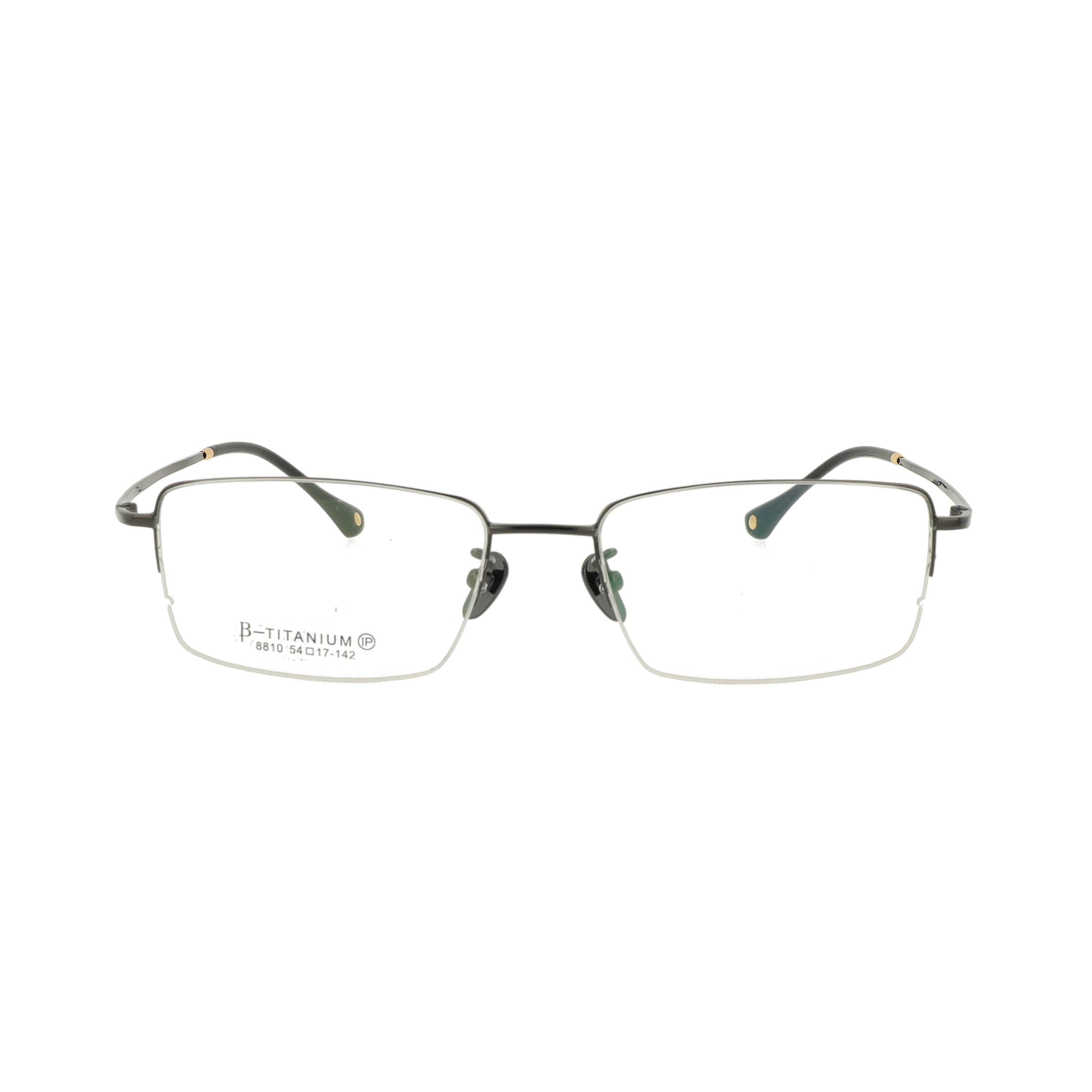 Middle size Half Pure Titanium Optical Eyeglasses  Frame