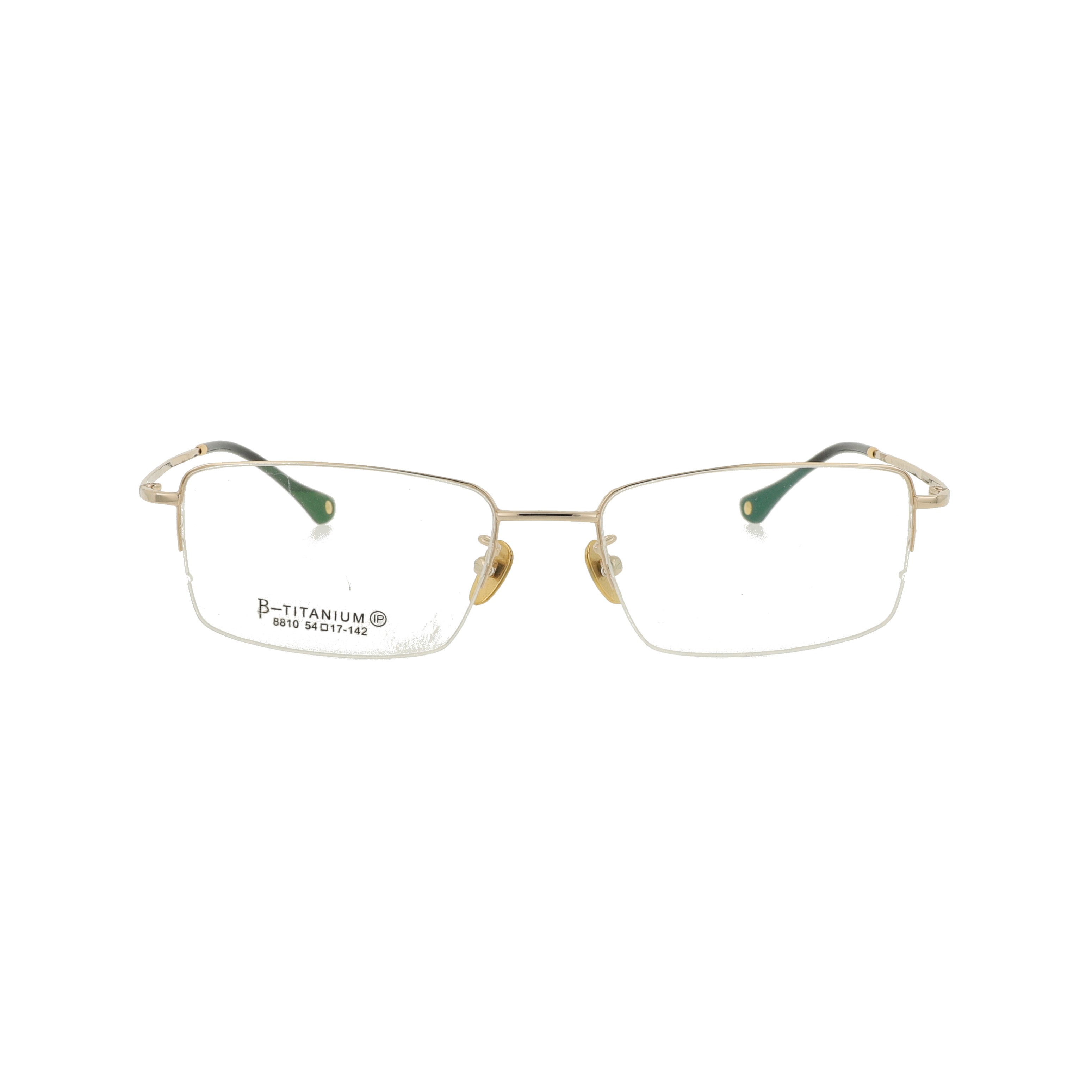 Middle size Half Pure Titanium Optical Eyeglasses  Frame