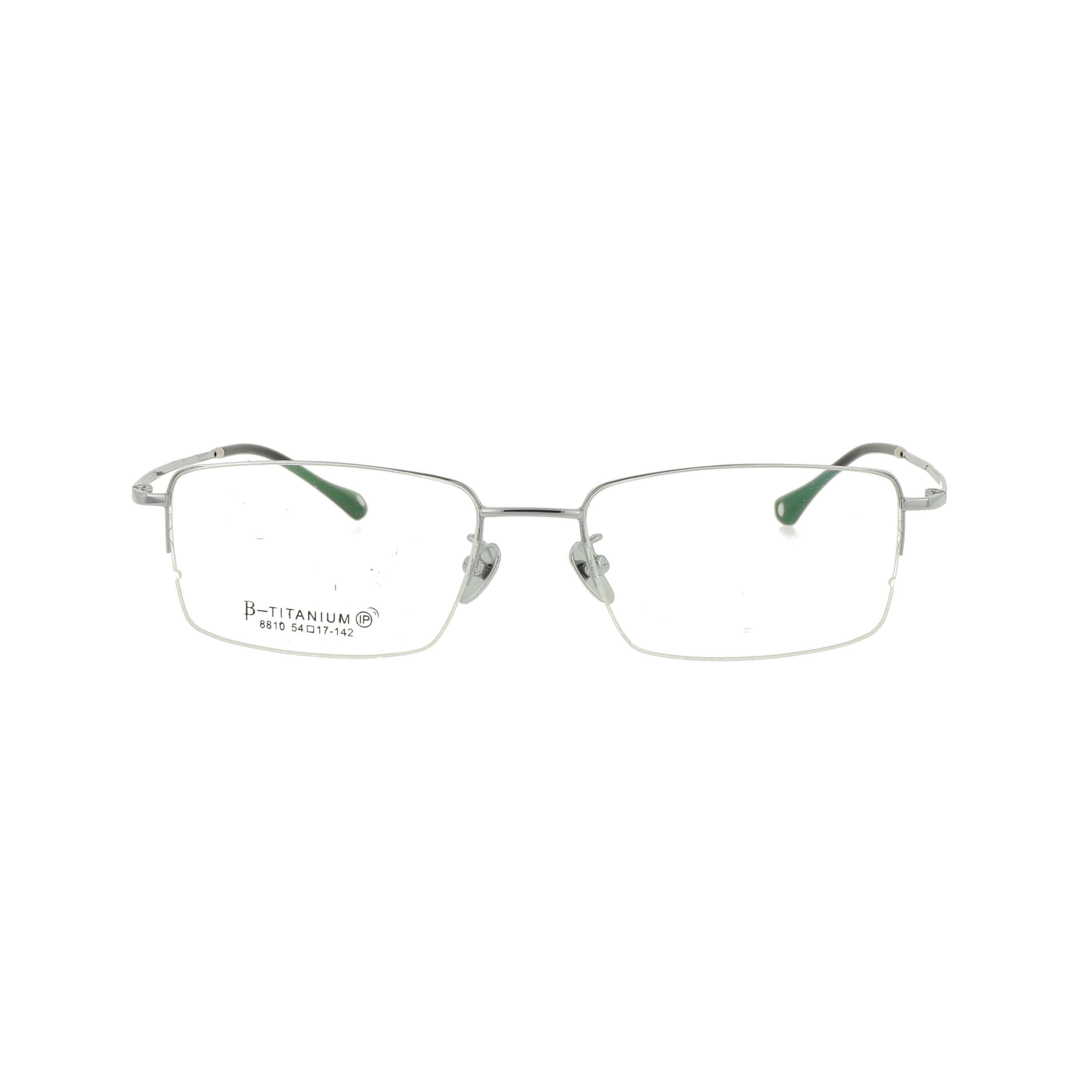 Middle size Half Pure Titanium Optical Eyeglasses  Frame