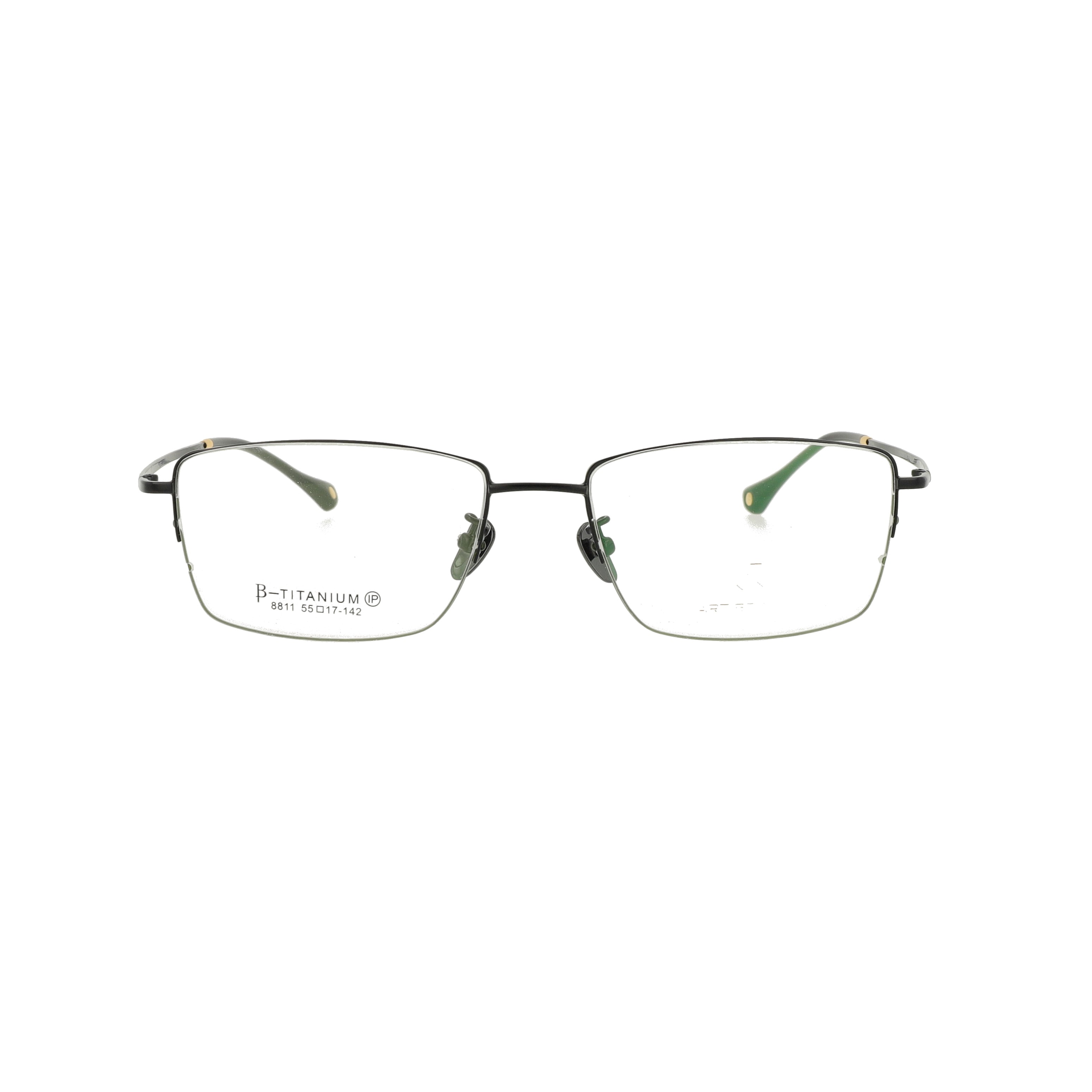 Man's Half Pure Titanium Optical Eyeglasses  Frame