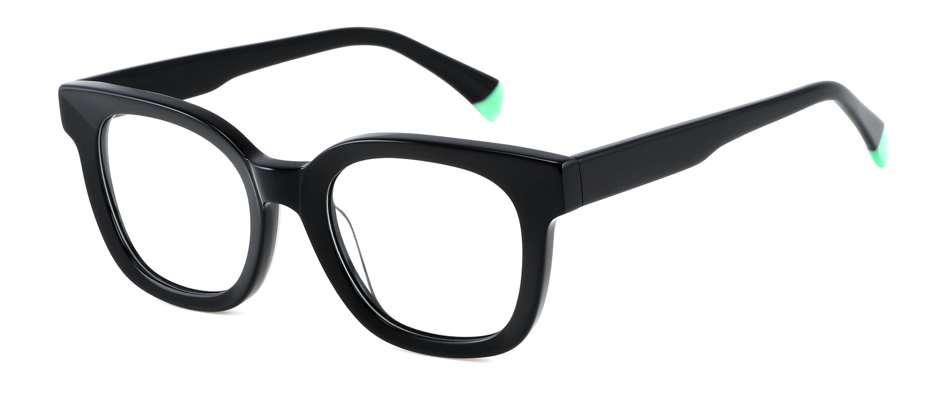 Thick Wayfarer Style Acetate Eyewear 3+2 Hinge