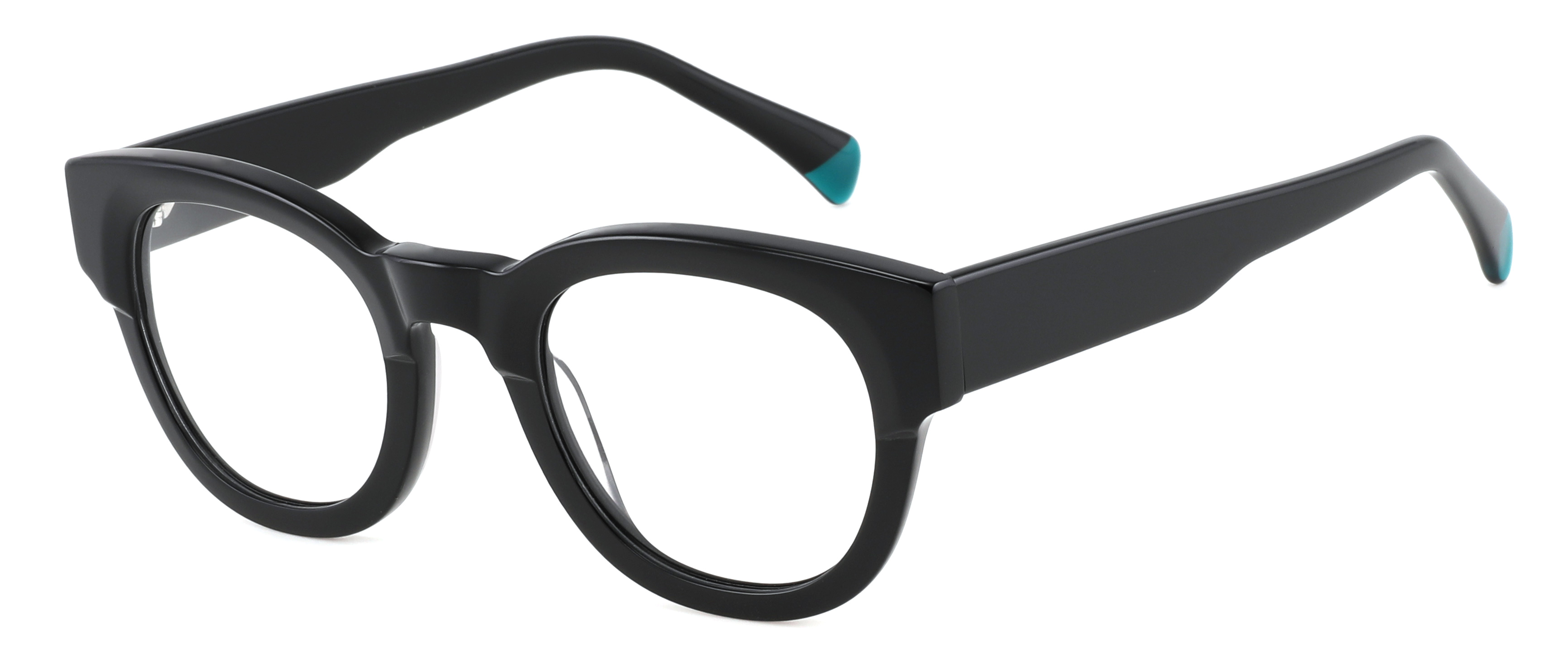 Thick Wayfarer Style Acetate Eyewear 3+2 Hinge