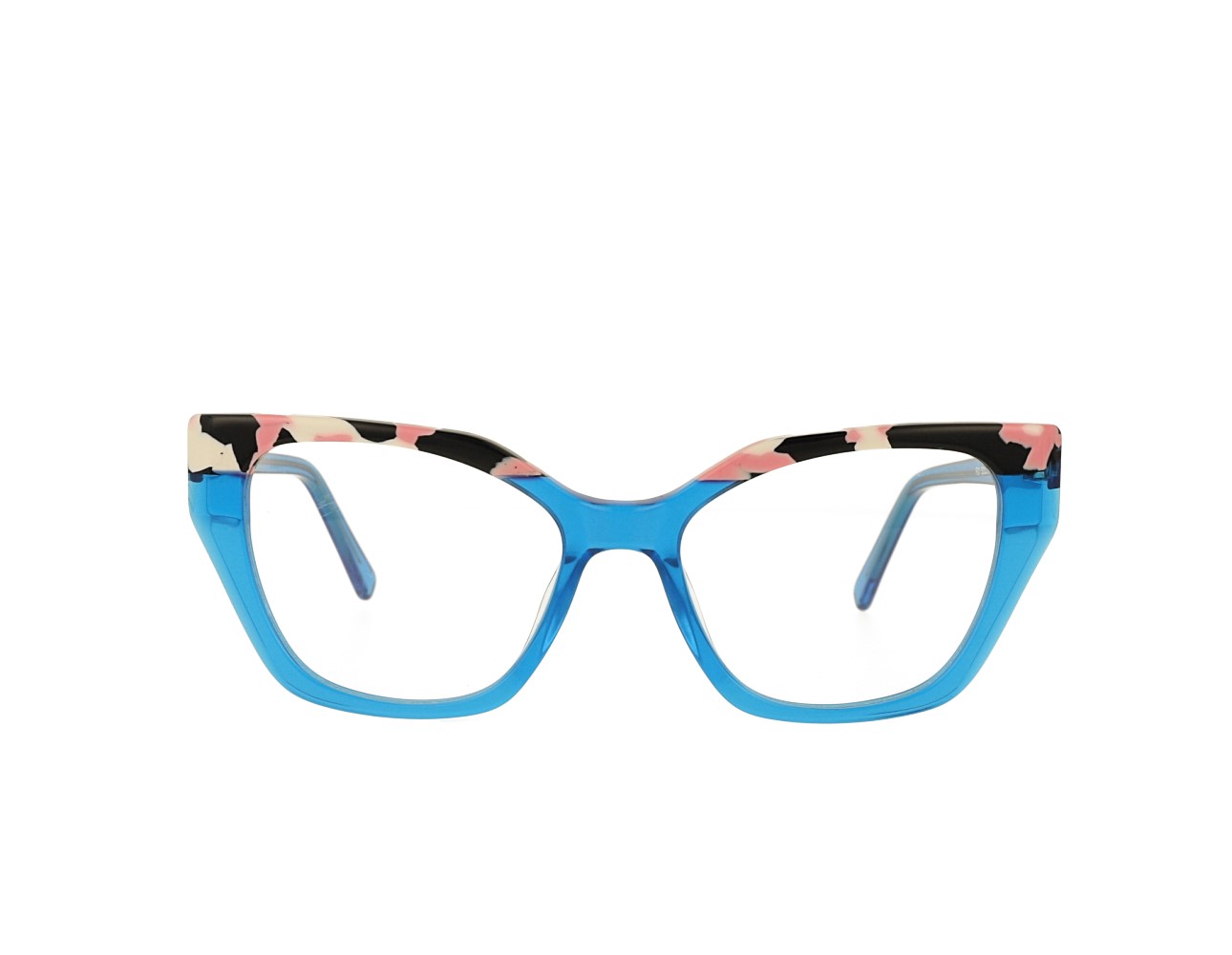 53 Size Design Woman's Cat Eye Optical frame Acetate Eyeglasses Spring Hinge Eyewear
