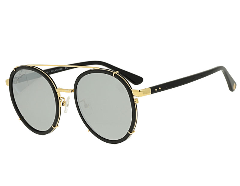 Acetate and Metal Combination Sunglasses