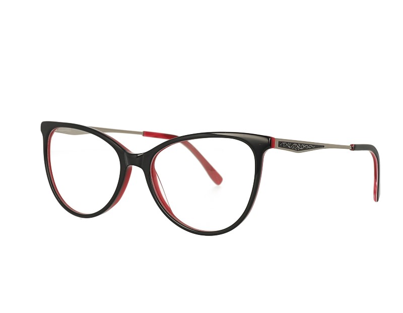 Cat Eye Acetate And Metal Combination Optical Frame,Combination Frame ...