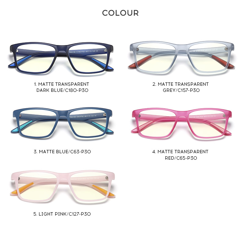 Unisex Teenager TR90 Optical frame Fashion Eyeglasses  Eyewear