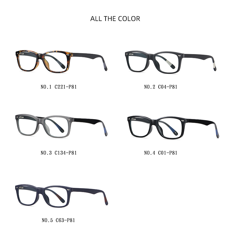 Unisex Classic Optical frame TR90 CP Mixed Eyeglasses Spring Hinge