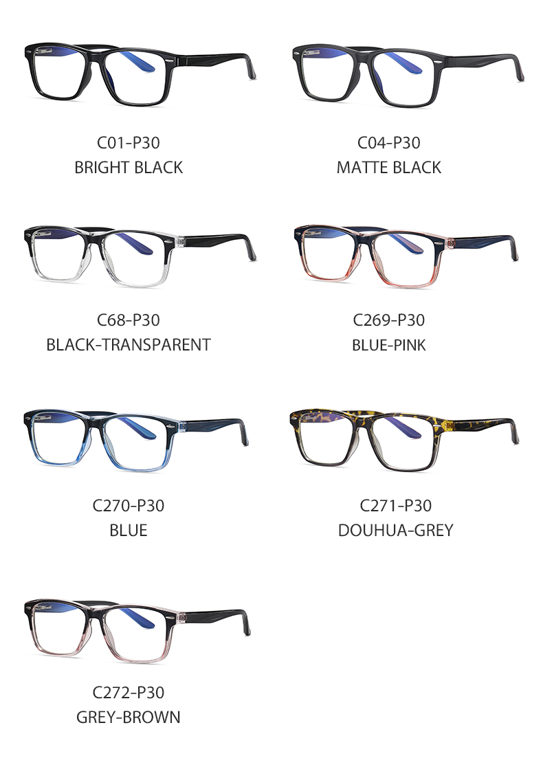 Unisex Classic Optical frame Spring Hinge Eyeglasses TR90 Eyewear