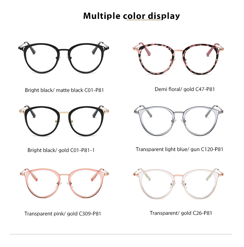 Woman's  Optical frame Combination Eyeglasses Vintage Eyewear