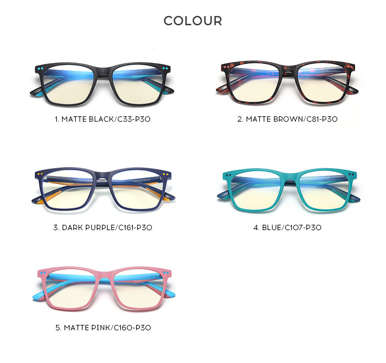 Unisex Teenager TR90 Optical frame Fashion Eyeglasses  Eyewear