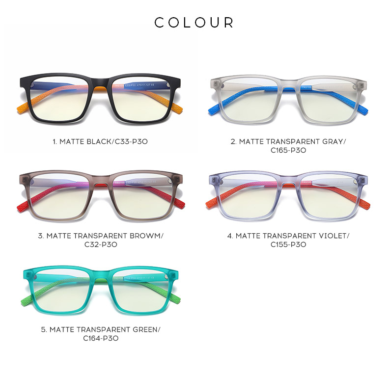 Unisex Teenager TR90 Optical frame Fashion Eyeglasses  Eyewear