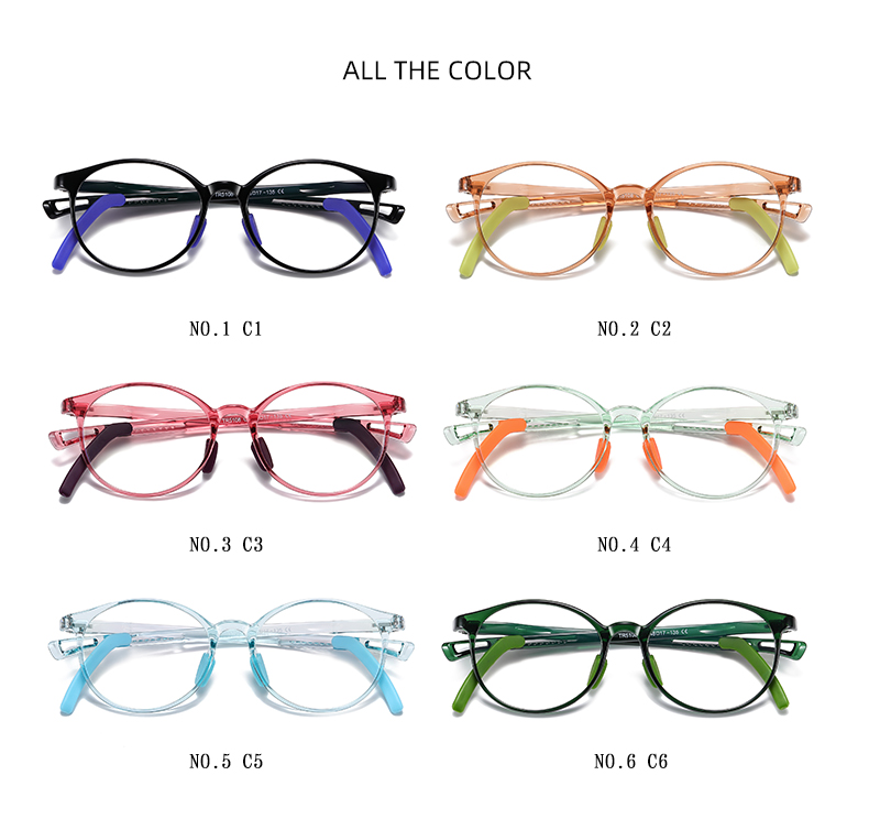 Oval Teenager TR90 Optical frame Fashion Eyeglasses  Eyewear