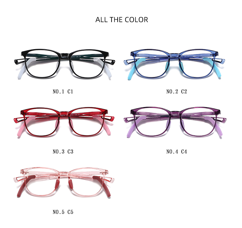 Oval Teenager TR90 Optical frame Fashion Eyeglasses  Eyewear