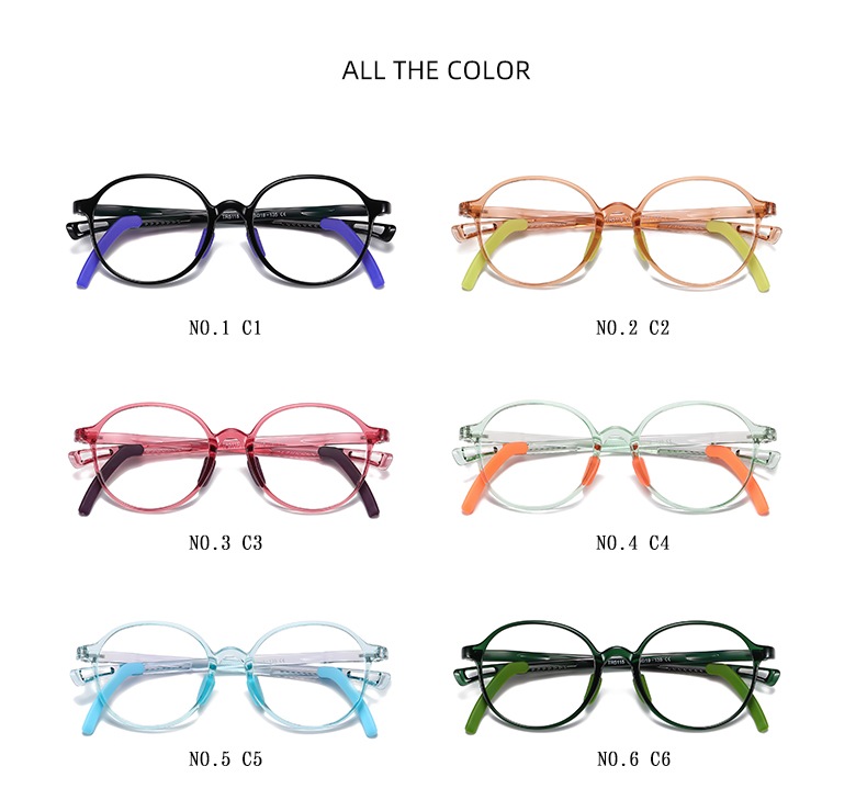 Oval Kid TR90 Optical frame Fashion Eyeglasses  Eyewear