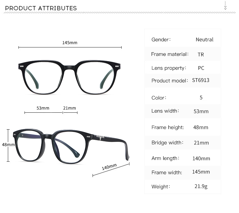 Full Rim Wayfarer Optical Frame Desginer Eyeglasses