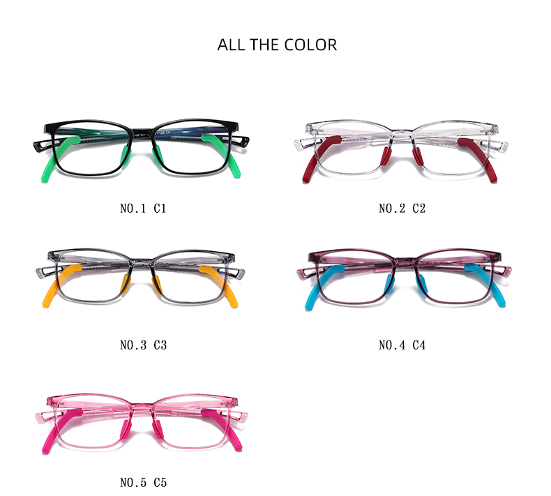 Oval Teenager TR90 Optical frame Fashion Eyeglasses  Eyewear