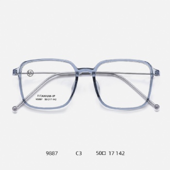 2023 New TR90 and titanium Eyewear combination square Optical frame
