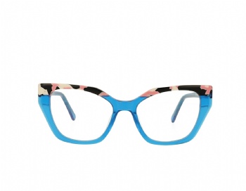 53 Size Design Woman's Cat Eye Optical frame Acetate Eyeglasses Spring Hinge Eyewear