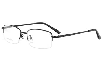 Metal half rim designer glasses optical frames eyeglasses