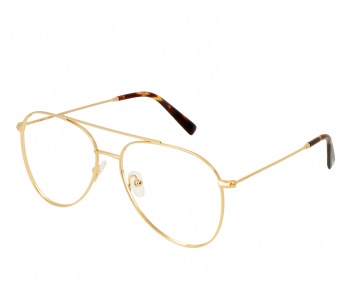 Aviator Gold Metal Classic design Optical frame Eyeglasses