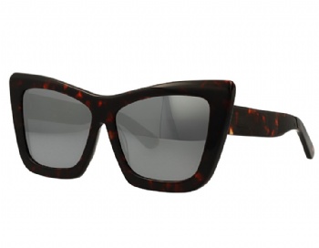 Bold Tick Acetate Cat Eye Design Sunglasses Eyewear