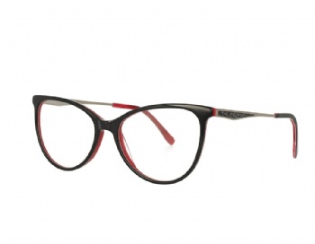 Cat Eye Acetate And Metal Combination Optical Frame