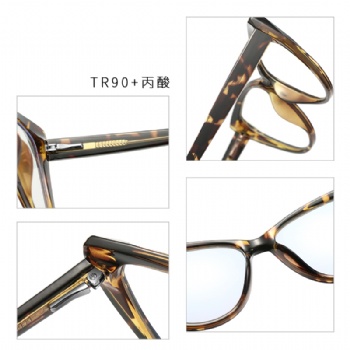 Cat Eye Optical frame TR90 CP Mixed Eyeglasses Spring Hinge