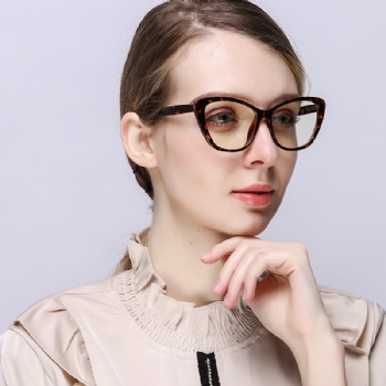 Cat Eye Optical frame TR90 CP Mixed Eyeglasses Spring Hinge