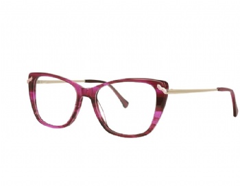 Cat eye Acetate and  metal Combination Optical frame