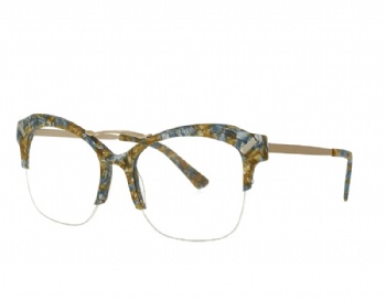 Cat eye Acetate and stainless steel combination eyeglasses eyewear