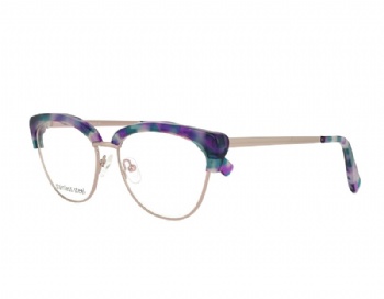 Cat eye Acetate and stainless steel combination optical frame prescription spectacles