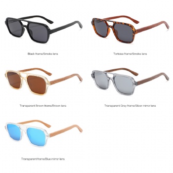 Designer Natural Bamboo Wood Hand Made UV400 Polarized Sunglasses